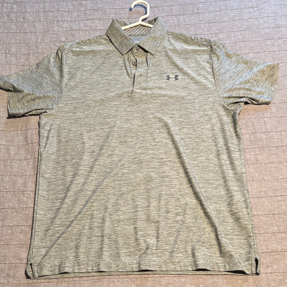 Under Armour Men's Light Gray Polo Shirt